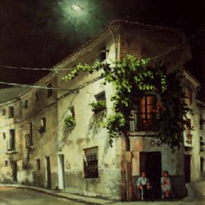 Casa con parra Noche