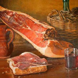 Pan con jamón